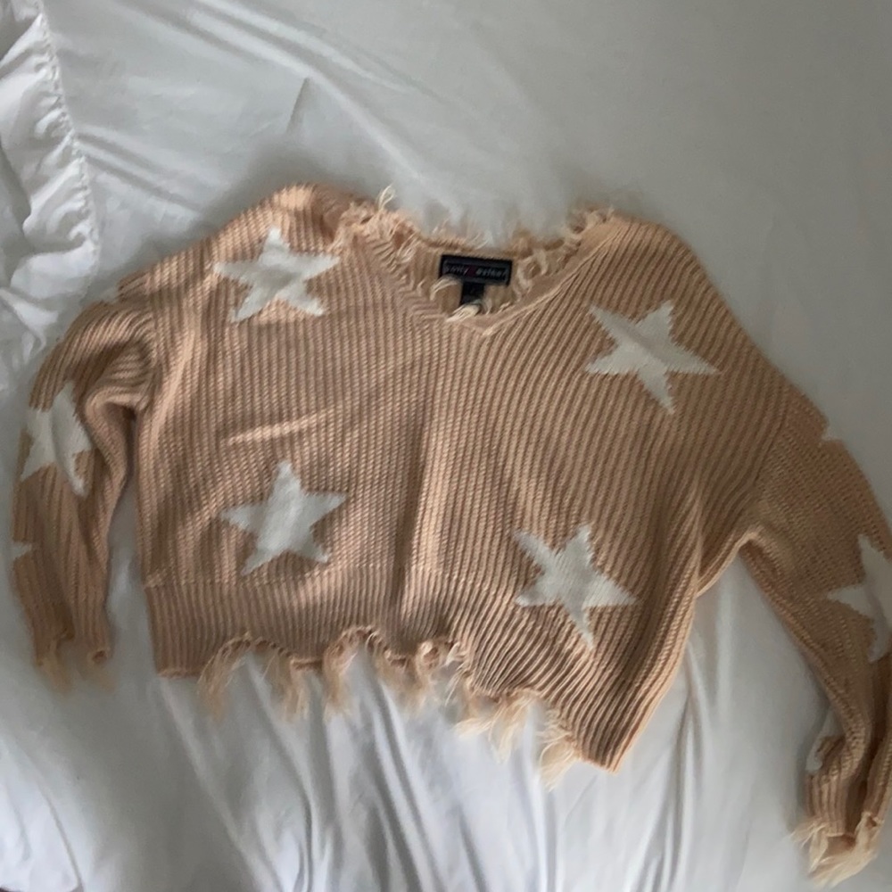 BROWN STAR SWEATER